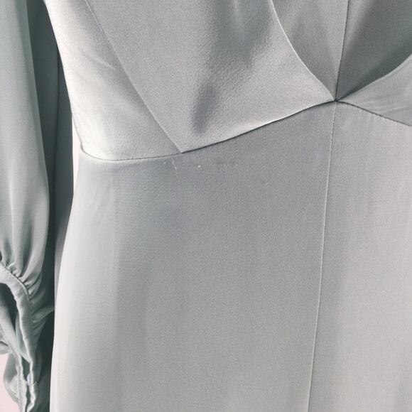 AW BRIDAL SZ 16 2X plus mist blue Energico mother of bride party maxi dress b47 - Picture 11 of 14